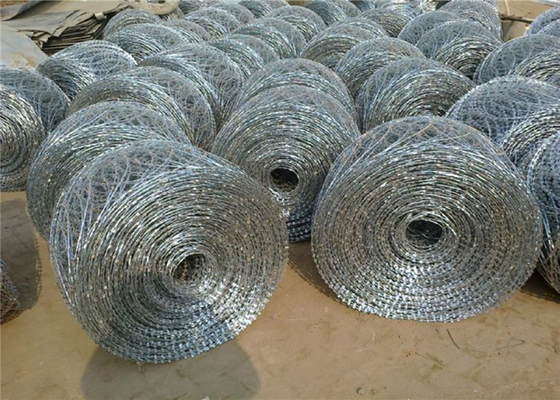 Protection Razor Barbed Wire Concertina Wire Thickness 0.5±0.05 Certification ISO