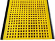 黄色い色のPUのふるい媒体及びウレタンの網のマットのデッキのくねりの版シート