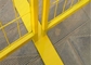 黄色い1.8mの高さのカナダの標準的な屋外の構造の一時的な塀のパネル